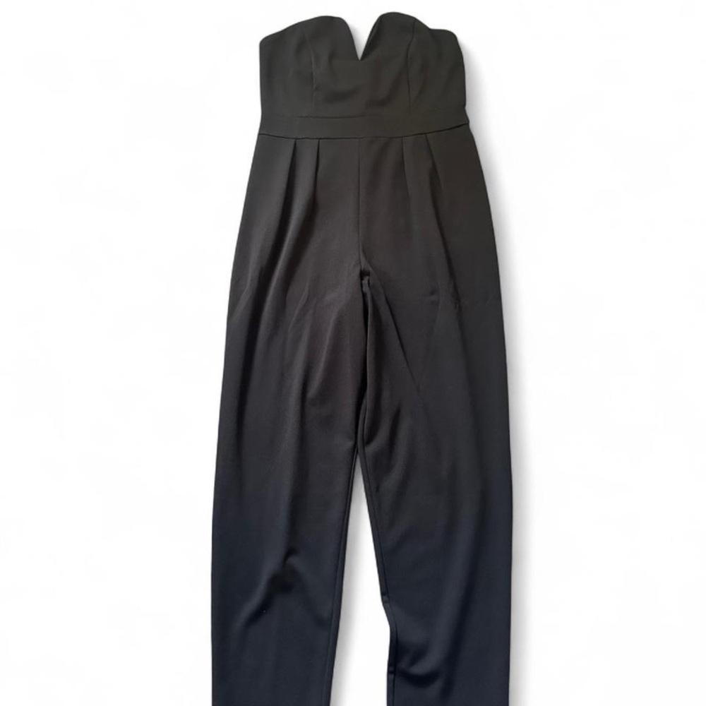 Charlotte Russe Black Strapless Jumpsuit